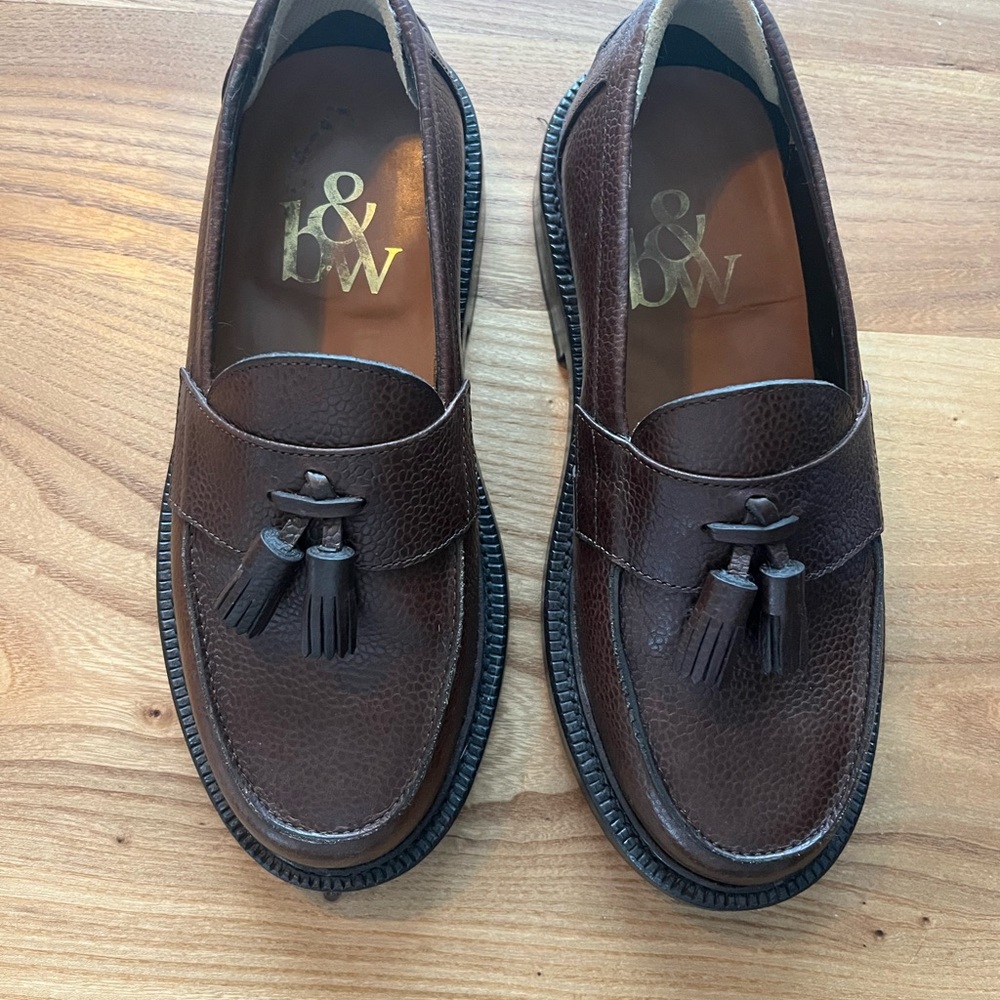 Men's Brown Leather Loafers